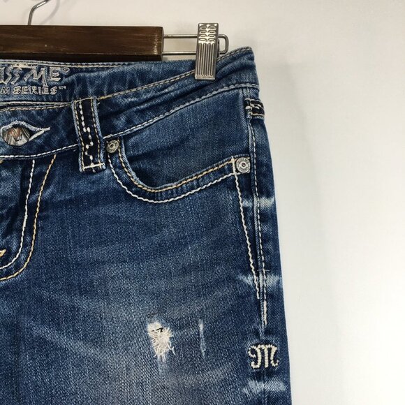 Miss Me The M Series Distressed Skinny Jeans Size 27 - Picture 5 of 13